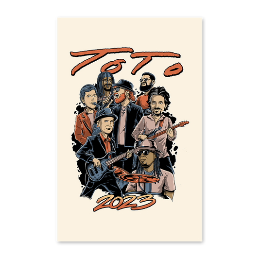 Toto Band Illustration Poster